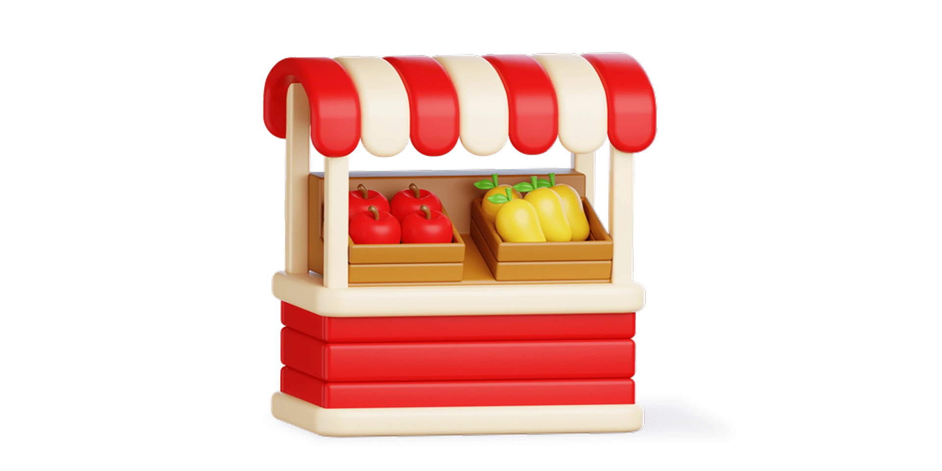 Магазинний прилавок із різноманітними овочами